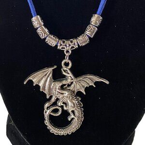 Silvery Dragon Necklace